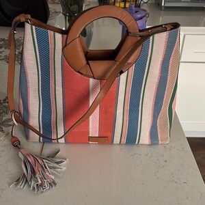 Striped Multicolor Tote Bag Vince Camuto